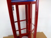 Telephone Booth RED 1/6 Scale Replica with Lights NOT MINT