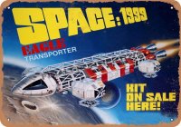 Space 1999 Eagle Transporter Model Kit 10" x 14" Metal Sign