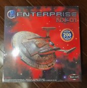 Star Trek Enterprise 1701 Refit and NX-01 1/350 Scale Model Kit + Light Kit