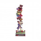 Willy Wonka with Stacked Icons 12" Tall Statue