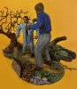 Aurora Monster Scenes Scale Wolfman Jungle scene #2  Resin Model Kit