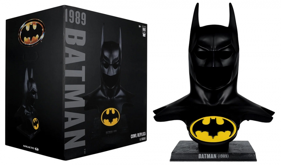 Batman 1989 1/1 Scale Life-Size Cowl Prop Replica DC Direct Michael Keaton - Click Image to Close