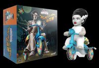 Bride of Frankenstein Super Cycle Tricycle Toy (White with Blue Trike) Universal Monsters