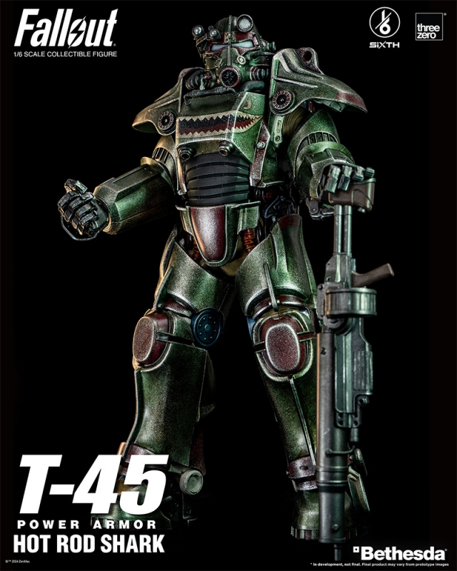 Fallout T-45 Hot Rod Shark Power Armor 1/6 Scale Figure by Three Zero - Click Image to Close