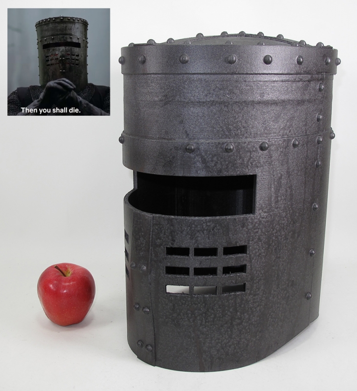 Monty Python and the Holy Grail Black Knight Helmet Prop Replica - Click Image to Close