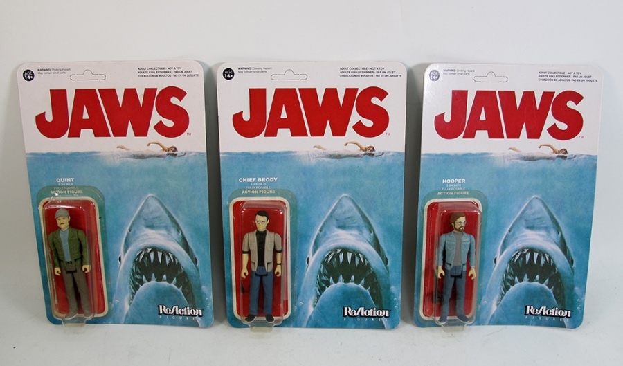 Jaws Set of 3 ReAction Figures Brody, Quint and Hooper - Click Image to Close