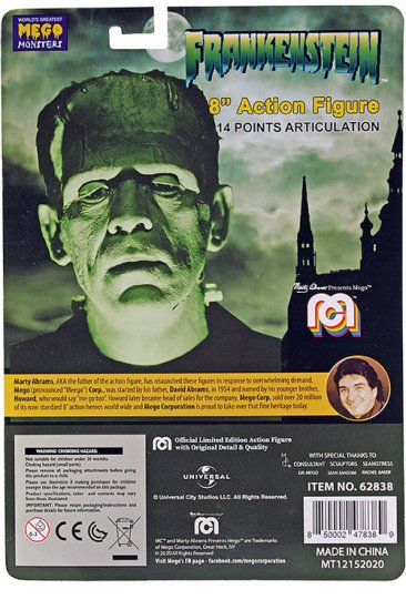 Frankenstein Universal Monsters 8 Mego Figure Frankenstein