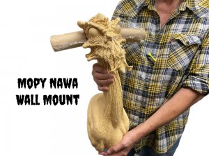 Mopy Nawa Trophy Head Wall Mount Model Kit Head Hunters Studio