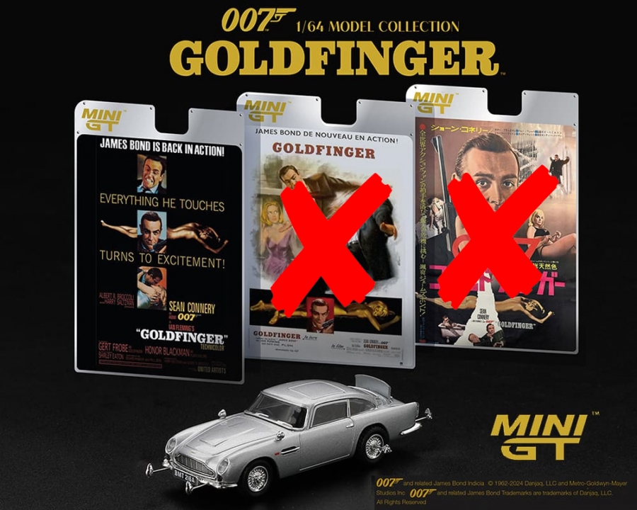 James Bond 007 Goldfinger 1/64 Scale Aston Martin DB5 Diecast Replica - Click Image to Close