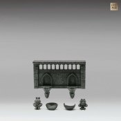 City of Shadows Dark Window Gothic Figure Diorama Base