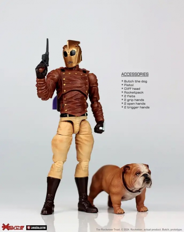 Rocketeer and Dog 1/12 Scale Figure by Executive Replicas - Click Image to Close