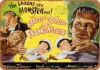 Abbott & Costello Meet Frankenstein 1948 10" x 14" Metal Sign
