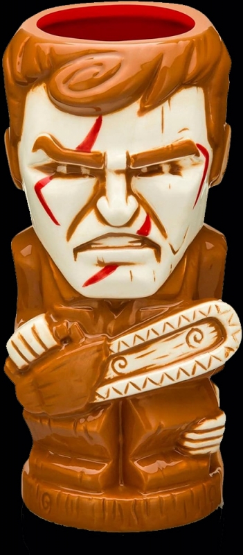 Evil Dead Ash Williams 18-Ounce Geeki Tiki Mug Bruce Campbell - Click Image to Close