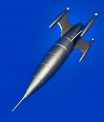 Flash Gordon 1954 SkyFlash Rocket 1/288 Scale Model Kit