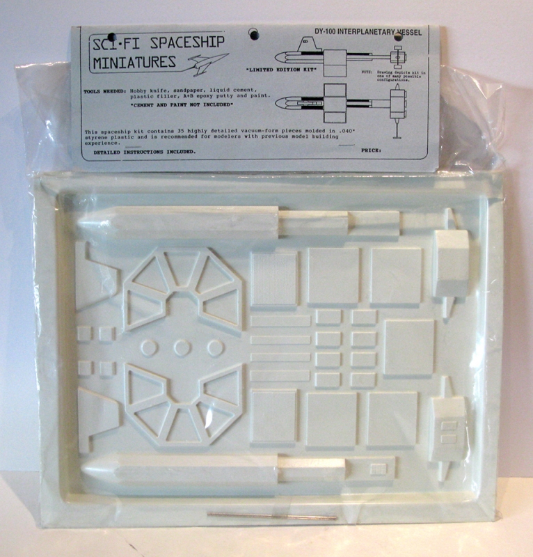 Star Trek DY-100 Interplanetary Vessel Vacuform Model Kit by Sci-Fi Spaceship Miniatures - Click Image to Close