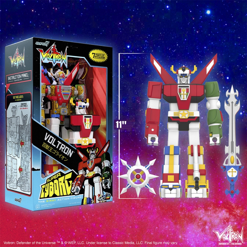 Voltron Super Cyborg Full Color Figure by Super 7 - Click Image to Close