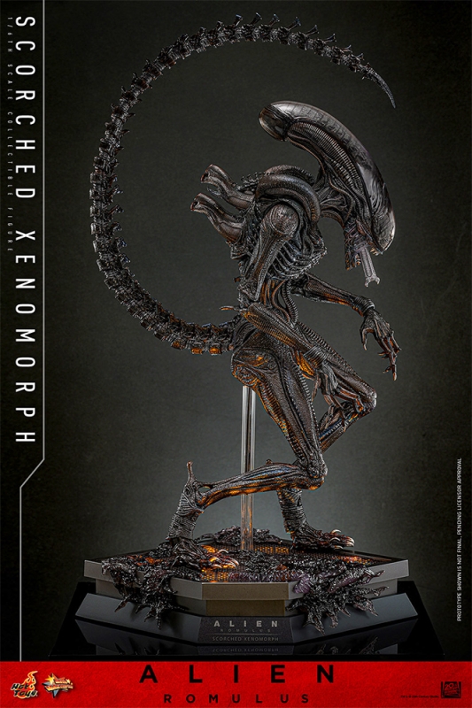 Alien Romulus Scorched Xenomorph 1/6 Scale Figure by Hot Toys - Click Image to Close