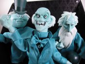 Disney Haunted Mansion Hitchhiking Ghosts 3 Pack Side Steppers Singing and Dancing Figures