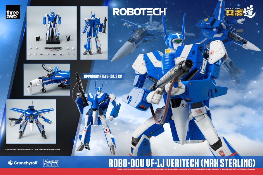 Macross Robotech VF-1J Veritech (Max Sterling) Robo-Dou Transforming Figure by ThreeZero - Click Image to Close