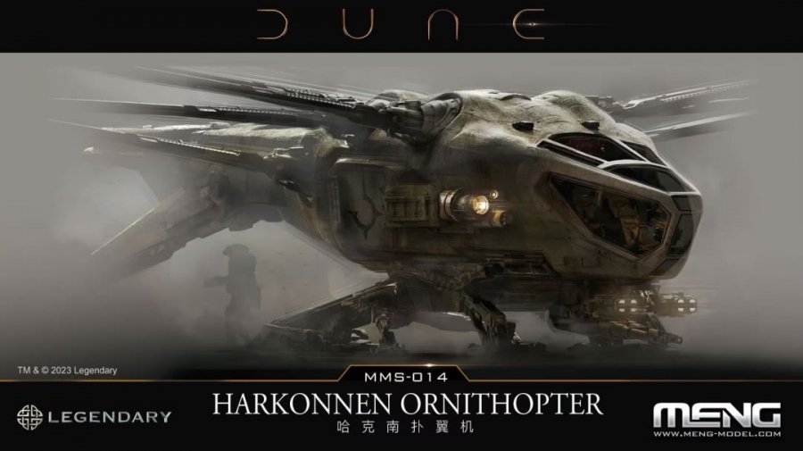 Dune (2021) Harkonnen Ornithopter Model Kit Meng - Click Image to Close