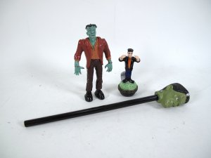 Frankenstein Pencil, PHB Porcelain Hinged Box and Rubber Figure