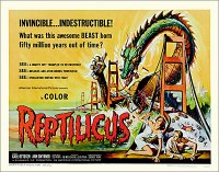 Reptilicus 1961 Half Sheet Poster Reproduction