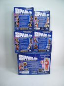 Space: 1999 Complete Action Figure Collection by Sixteen 12, Alan Carter with Moon Buggy, Victor Bergman, Paul Morrow, Commander Koenig and Koenig Special Edition