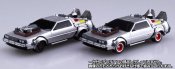 Back to the Future Part III 1/43 Scale Pull-Back DeLorean Time Machine Model Kit by Aoshima