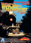 Back to the Future Part III 1/43 Scale Pull-Back DeLorean Time Machine Model Kit by Aoshima