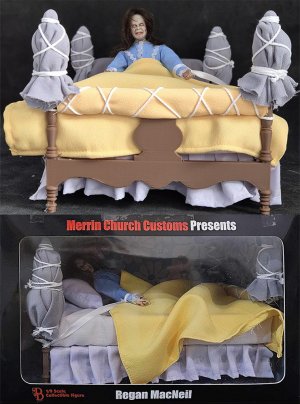 Exorcist Regan MacNeil 8 Inch Retro Style Deluxe Figure with Bed