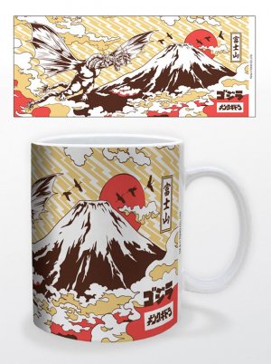 Godzilla Ghidorah on Fuji 11 oz. Mug