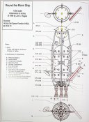 Von Braun Round-The-Moon Ship (1953) 1/144 Scale Model Kit