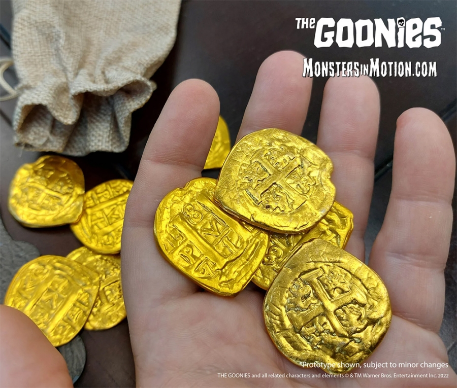 Goonies 1985 One-Eyed Willy's Loot Coin Metal Prop Replica Collection - Click Image to Close