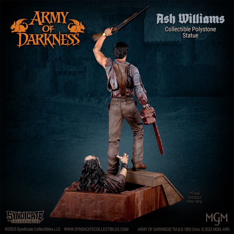 Army of Darkness Ash Williams 1/10 Scale Collectible Polystone Statue APEX EDITION (11 Inches Tall) - Click Image to Close