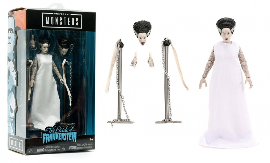 Bride of Frankenstein 6-Inch Scale Action Figure Universal Monsters Elsa Lanchester - Click Image to Close