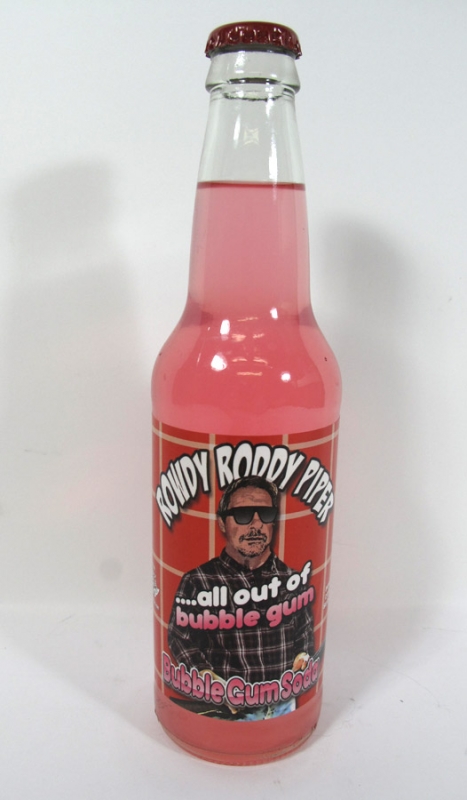 They Live Rowdy Roddy Piper Bubblegum Soda Bottle (Full) - Click Image to Close