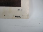 Mad Max 1979 Original First Run Movie Poster "Folded"