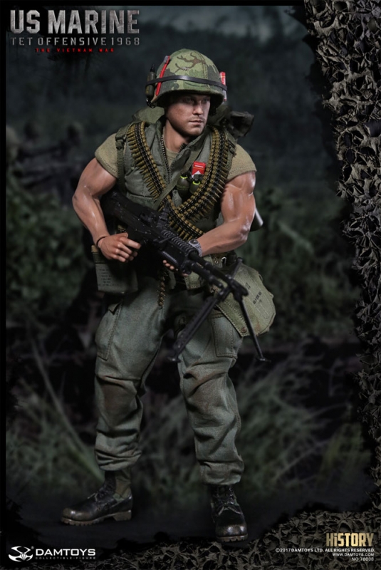 US Marine Vietnam War Tet Offensive 1968 Soldier 1/6 Scale Figure by Damtoys - Click Image to Close