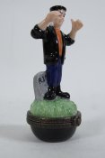 Frankenstein Pencil, PHB Porcelain Hinged Box and Rubber Figure