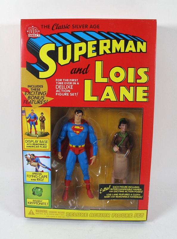 Superman and Lois Lane Deluxe Figure Set by DC Direct - Click Image to Close