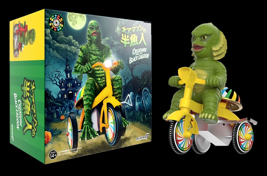 Creature from the Black Lagoon Super Cycle Tricycle Toy (Green Version) Universal Monsters - Click Image to Close