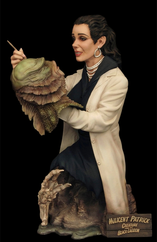 Milicent Patrick Tribute 1/4 Scale Model Kit Bust By Jeff Yagher - Click Image to Close