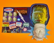 Aurora Monsters Fantasy Gigantic Frankenstein Frightning Lightning Glow Card