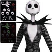 Nightmare Before Christmas Jack Skellington & Zero Dynamic 8ction Heroes DAH-019 GLOW Figures