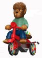 Wolf Man Super Cycle Tricycle Toy Universal Monsters (BROWN W/ RED TRIKE)