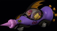 Wacky Races Mean Machine MAFEX Vehicle Replica with Dick Dastardly and Muttley