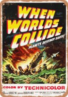 When Worlds Collide 1951 Movie Poster 10" X 14" Metal Sign