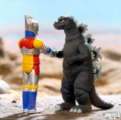 Godzilla and Jet Jaguar Shaking Hands ReAction Figure Box Set by Super 7