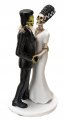 Frankenstein and Bride Skeletons in Love Figure