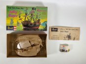 Peter Pan's Pirate Ship Jolly Roger Disneyland Vintage Plastic Model Kit 1960 Revell